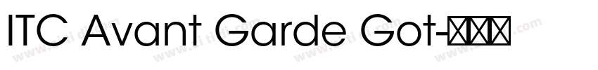 ITC Avant Garde Got字体转换